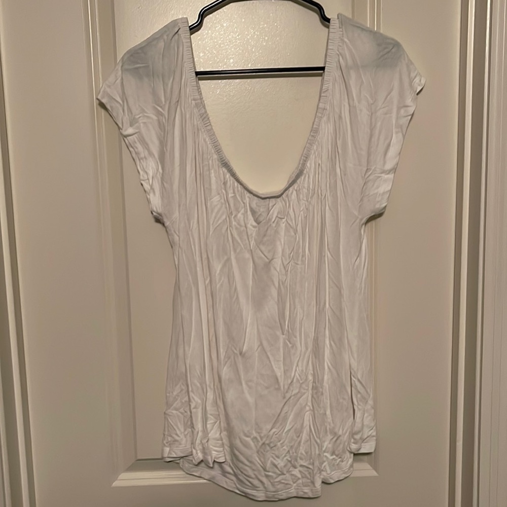 White off the shoulder top